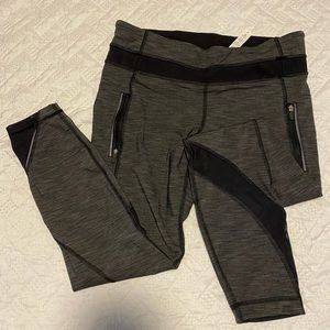 Lululemon workout pants black/gray size 8